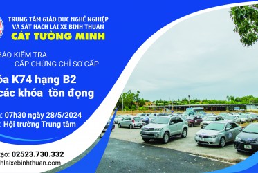THÔNG BÁO KIỂM TRA CẤP CHỨNG CHỈ SƠ CẤP ngày 28-05-2024