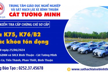 THÔNG BÁO KIỂM TRA CẤP CHỨNG CHỈ SƠ CẤP ngày 25-06-2024