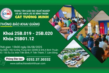 THÔNG BÁO KHAI GIẢNG ngày 06-08-2025