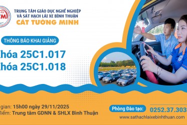 THÔNG BÁO KHAI GIẢNG NGÀY 29/11/2025