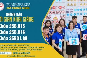 THÔNG BÁO KHAI GIẢNG ngày 23-05-2025